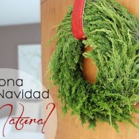 DIY: Cómo hacer una corona de Navidad natural