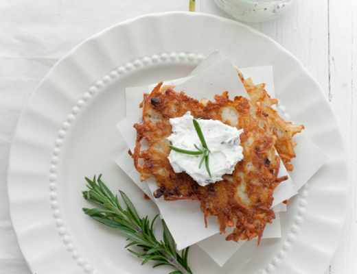 Delicious ginger potato pancakes