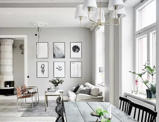 Grey apartment in Sweden | Hermoso departamento en grises | casahaus.net