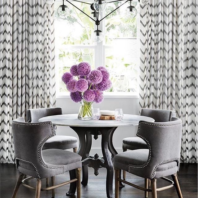 Me fascina la versatilidad del gris, su elegancia y lo bonito que se ve con cualquier color con que se acompañe!! ? Como con este toque morado, uno de mis tonos consentidos ? Y a ustedes, ¿les gusta el gris? Feliz jueves!!!P.D. Si alguien conoce el autor de esta foto, me encantaría etiquetarlo propiamente :)I LOVE gray, it's timeless elegance and how it beautifully coordinares with any color you pair it with ? Like this lovely shade of purple ? Happy Thursday!!
