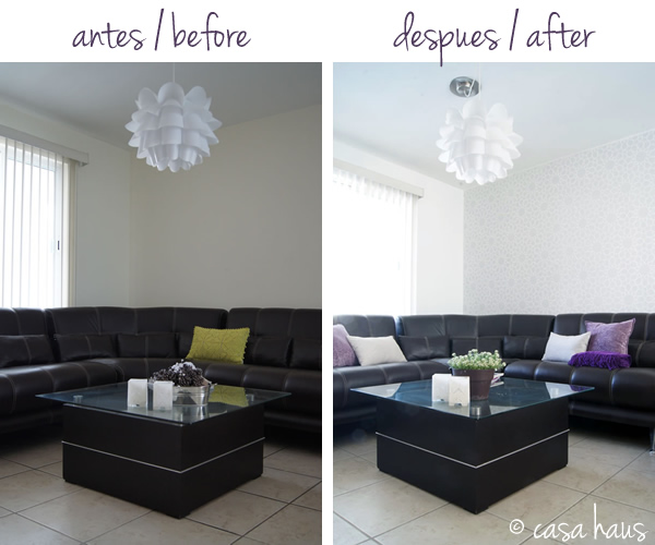 antes despues sala