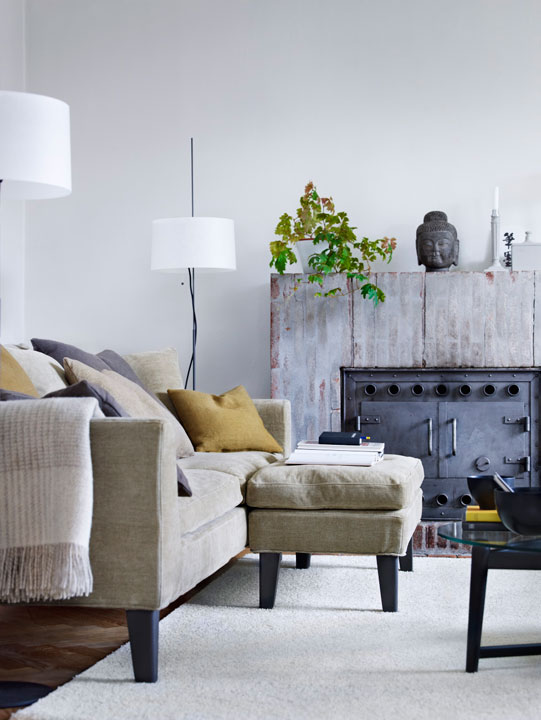 sala con chimenea
