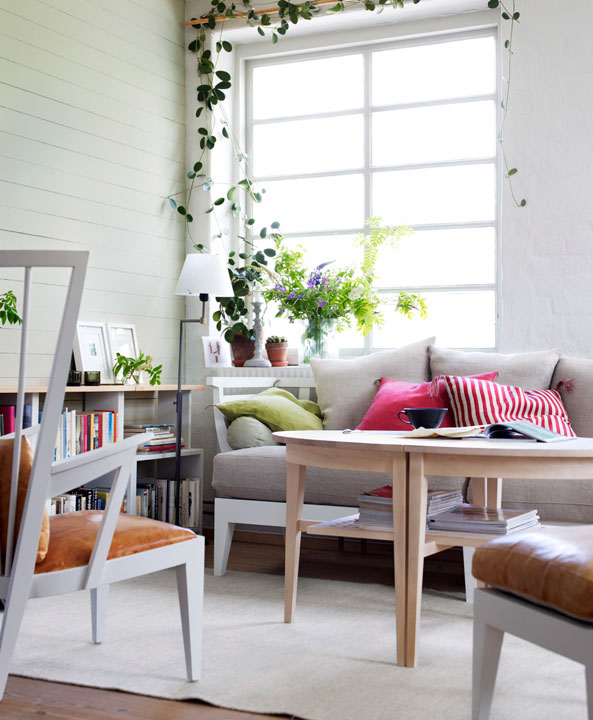 sala con plantas