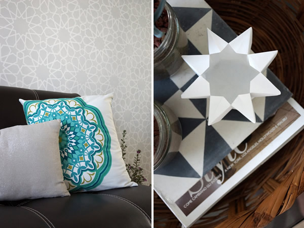 Detalles árabes en la decoración de la sala | Casa Haus
