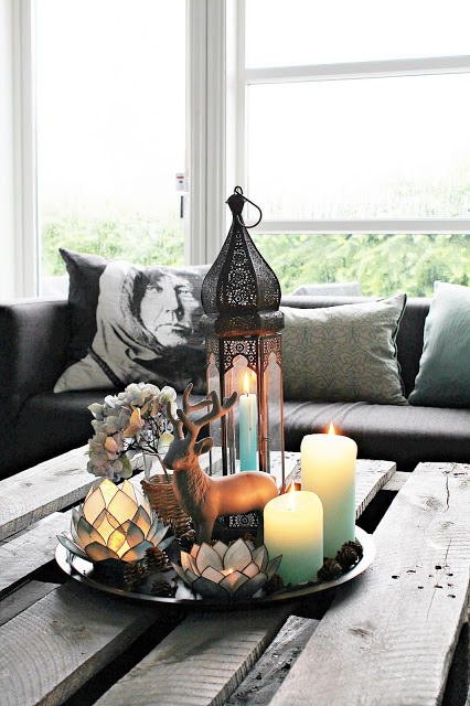 detalles en sala menta y gris | Casa Haus