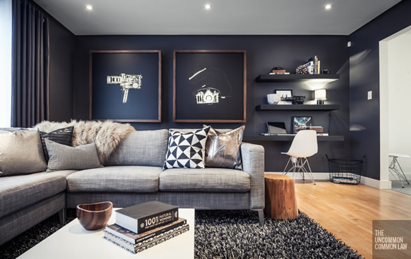 Sala contemporánea y sofisticada via Casa Haus