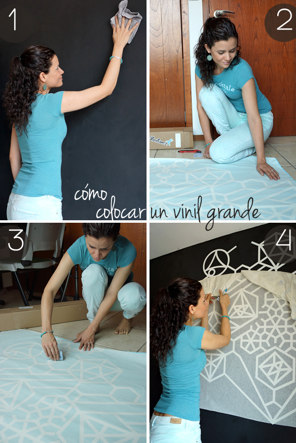 Cómo colocar un vinilo grande en la pared | Casa Haus