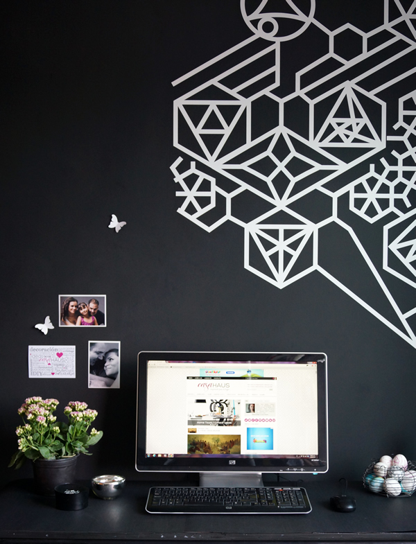 Nuestra oficina: muro de pizarrón con vinilo decorativo | Casa Haus