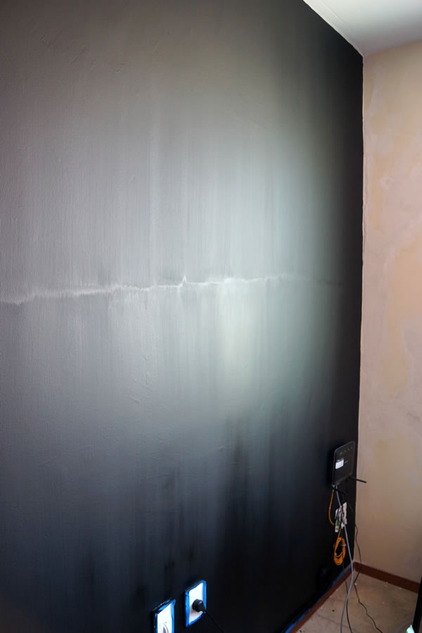 Pintando con pintura de pizarrón de comex