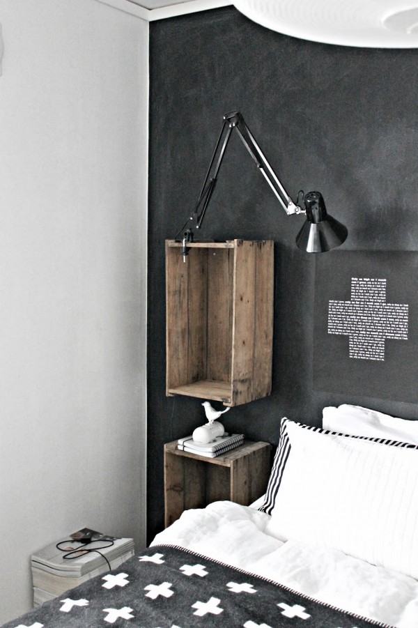 Black nordic bedroom, lots of diy ideas! / Dormitorio negro y blanco estilo nórdico con mucho diy! / casahaus.net