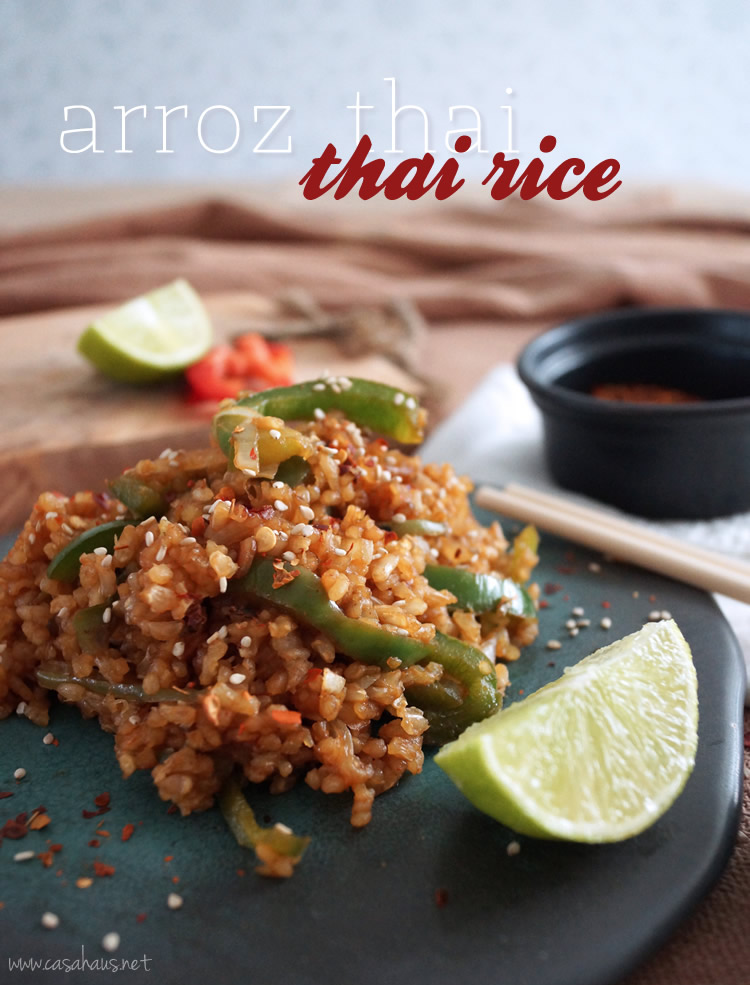 Thai brown rice recipe | Arroz integral estilo Thai | casahaus.net
