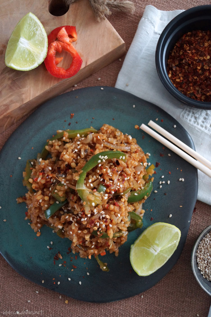 Thai brown rice recipe | Arroz integral estilo Thai | casahaus.net