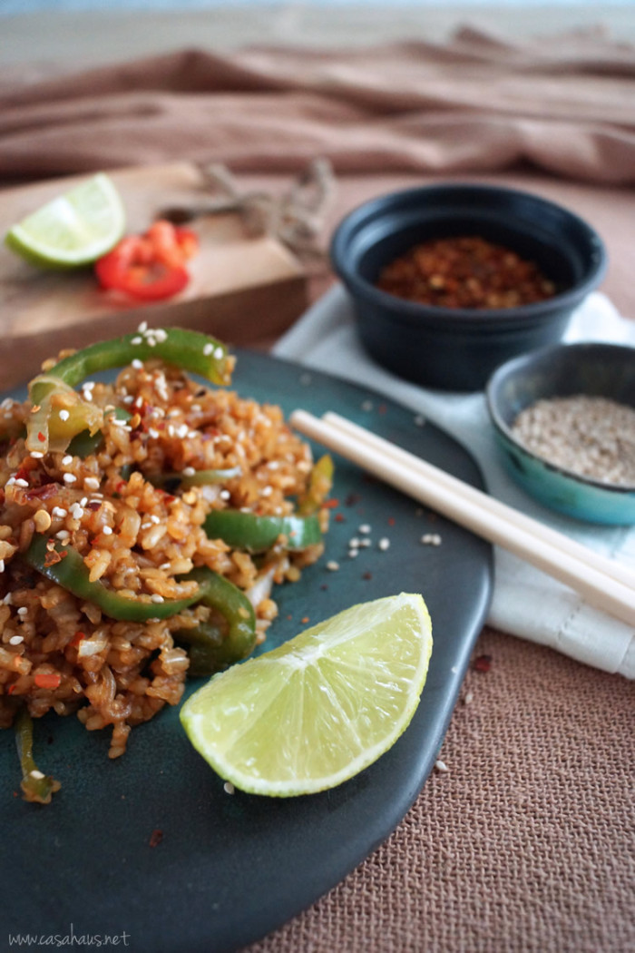 Thai brown rice recipe | Arroz integral estilo Thai | casahaus.net