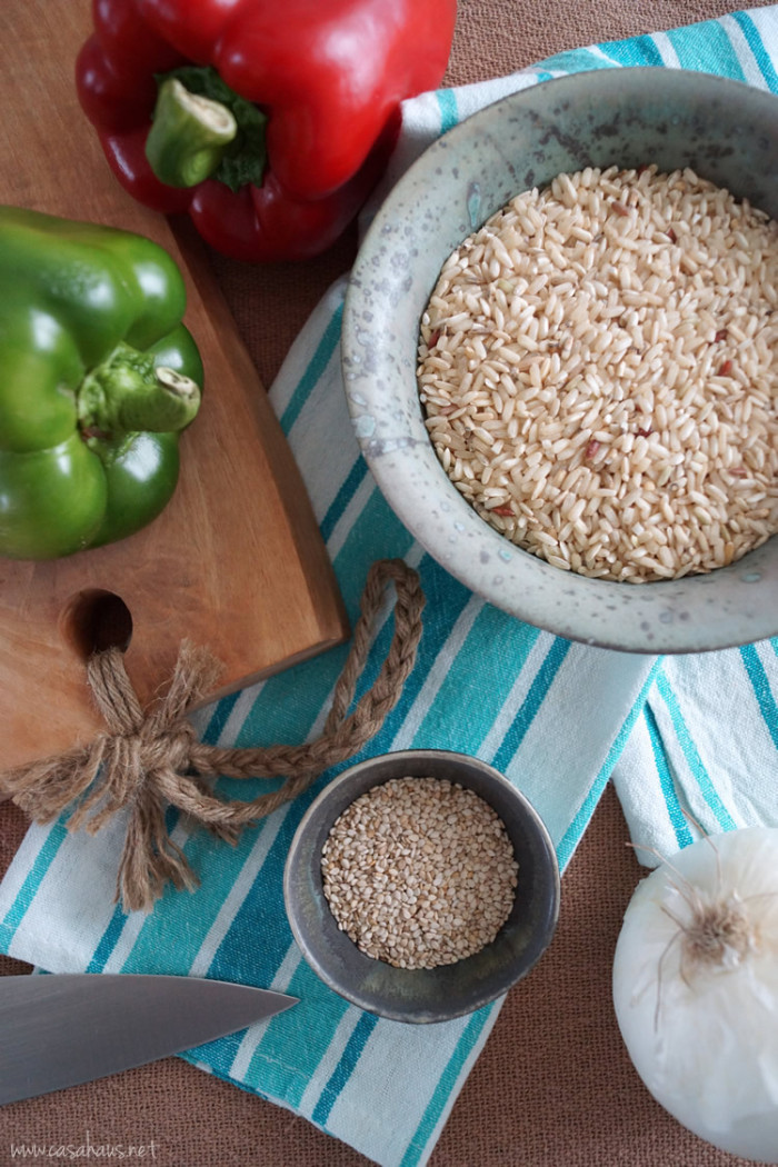 Thai brown rice recipe | Arroz integral estilo Thai | casahaus.net