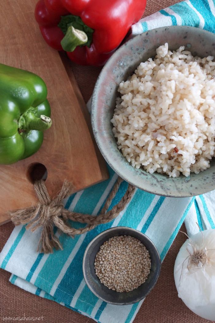 Thai brown rice recipe | Arroz integral estilo Thai | casahaus.net