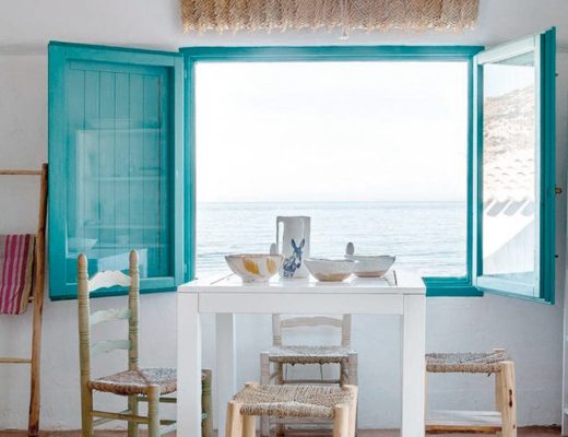 Una casa rústica en la playa