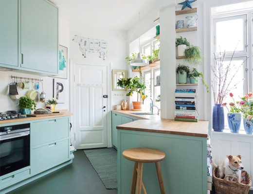 A house in light blue / Casa decorada en azul celeste / Casa Haus Deco