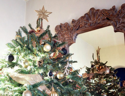 Black and gold rustic Christmas / Navidad rústica en dorado y negro - Casa Haus