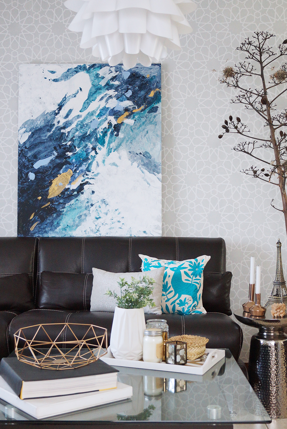 Living room blues / Toques de azul en nuestra sala - Casa Haus