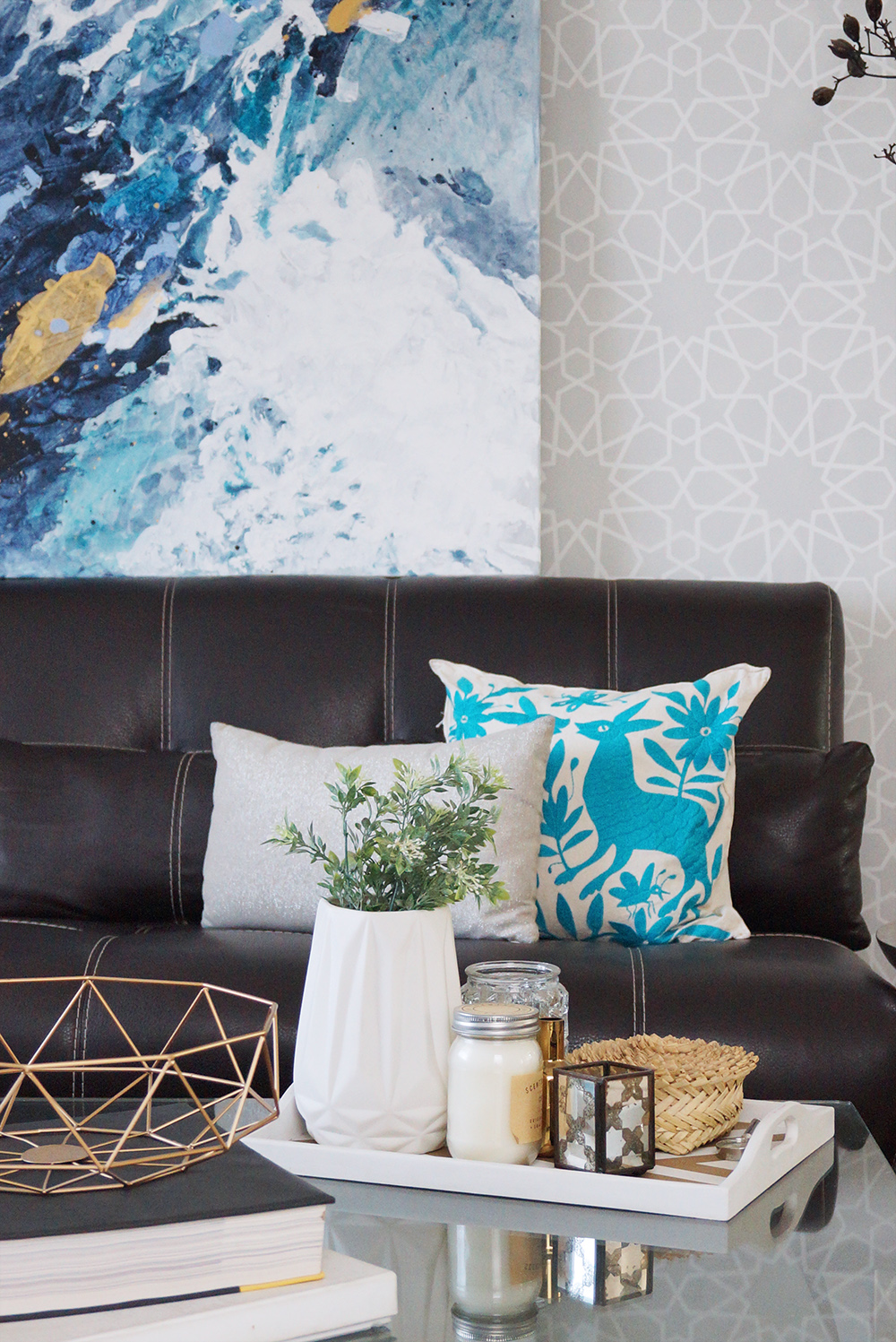 Living room blues / Toques de azul en nuestra sala - Casa Haus