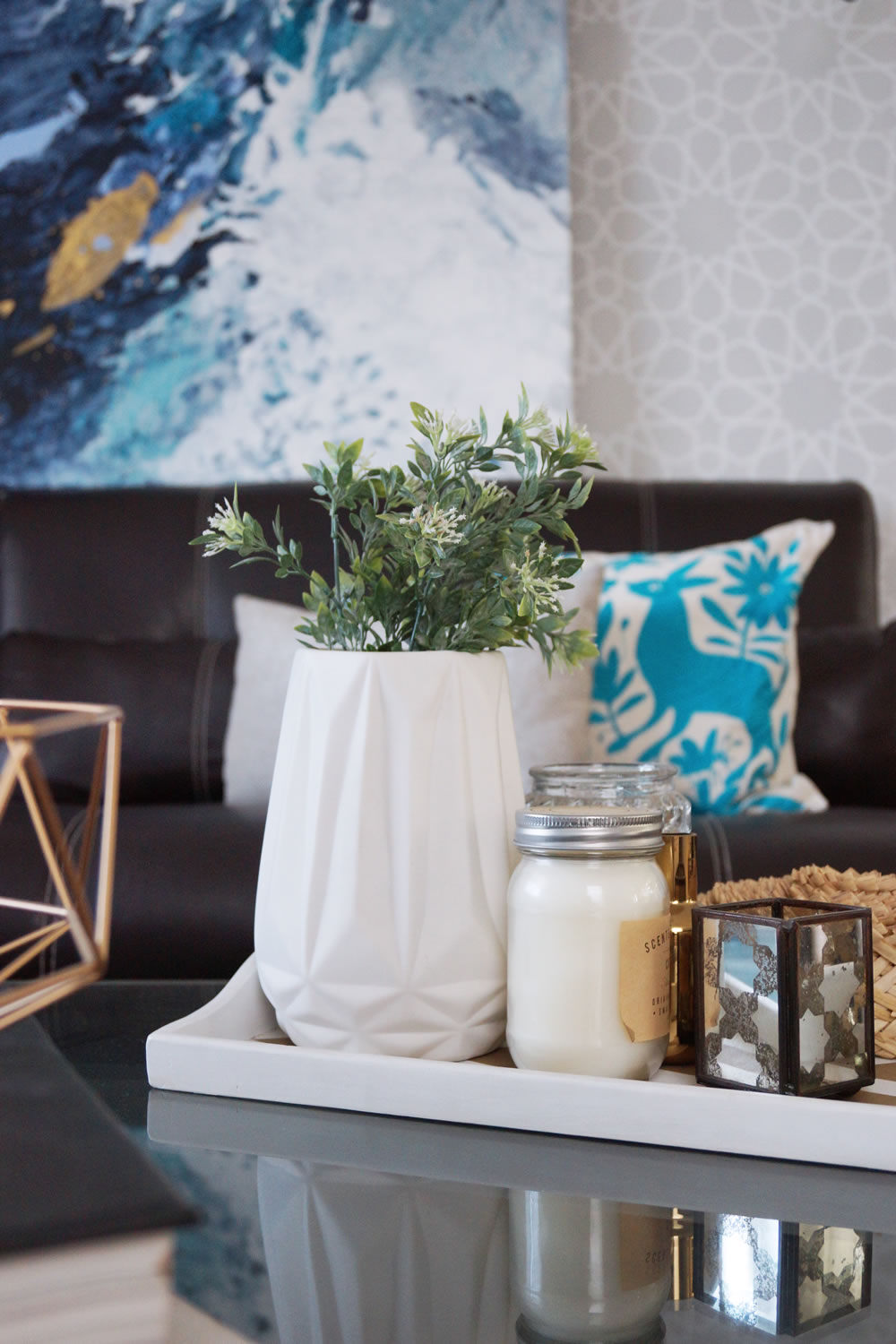 Living room blues / Toques de azul en nuestra sala - Casa Haus