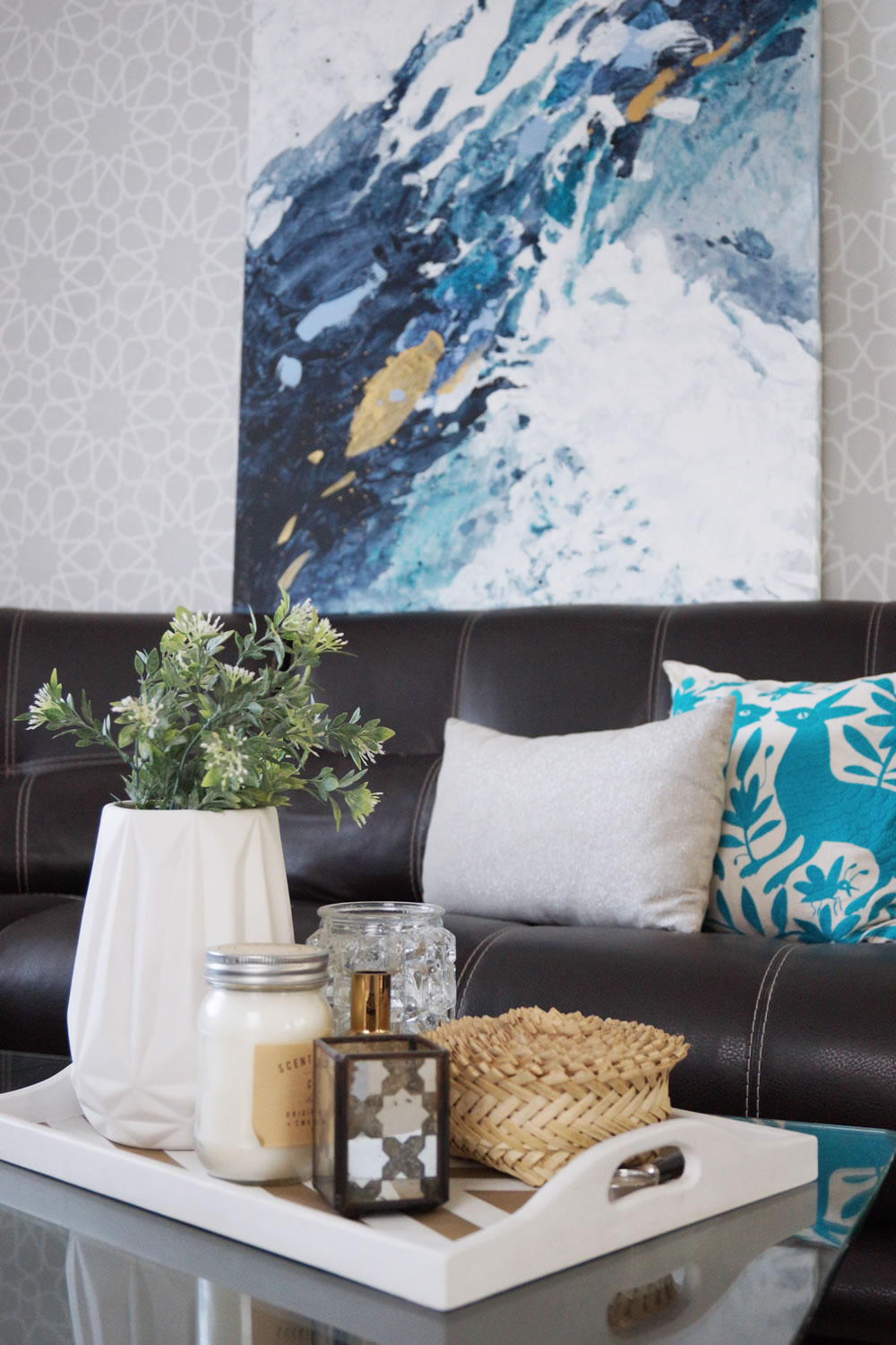 Living room blues / Toques de azul en nuestra sala - Casa Haus