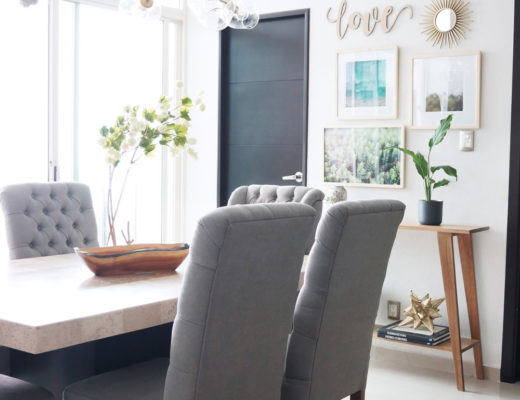 Contemporary dining room makeover by Casa Haus / Renovacion de comedor estilo contemporaneo por Casa Haus