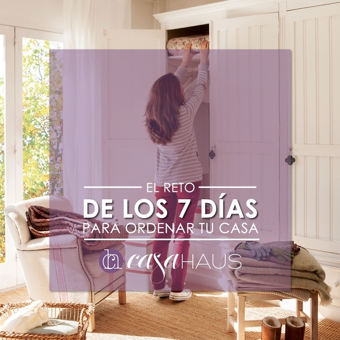 Portada con texto El reto de los 7 días para ordenar tu casa