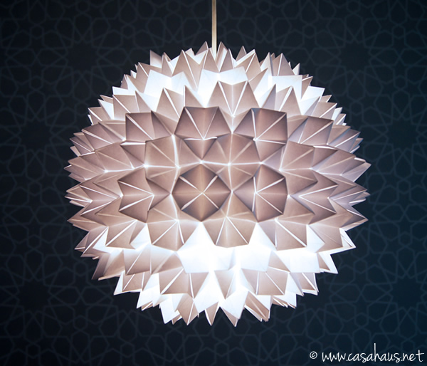 industria Sofisticado Encarnar DIY: Cómo hacer una lámpara de origami - Casa Haus