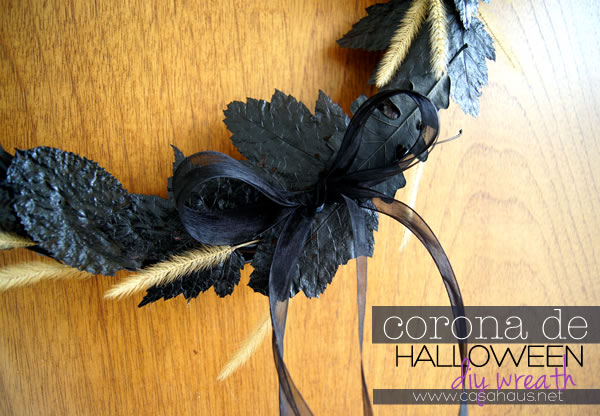 DIY elegant halloween wreath // Corona de Halloween // Casa Haus