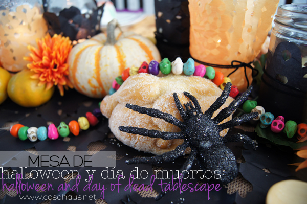 Halloween and Day of Dead tablesetting // Mesa de Halloween y Día de Muertos // Casa Haus