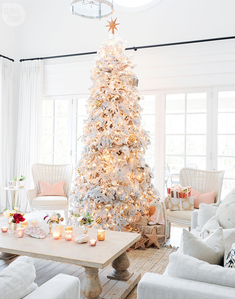 Monica Hibbs Christmas Home Tour / Una blanca Navidad - Casa Haus Deco